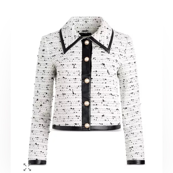Alice + Olivia Jackets & Blazers - Alice and Olivia Renea crop blazer tweed size M